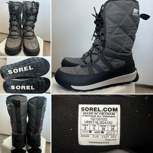SOREL Winter Boots, grey, size 8
